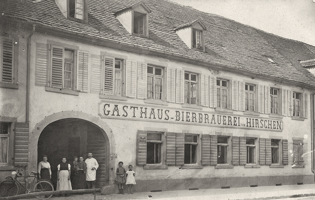 Gasthaus zum Hirschen um 1913